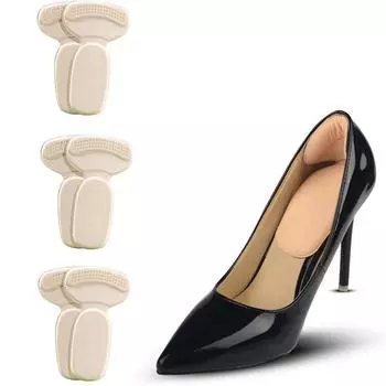 3 пары полустелек для женщин, высокие каблуки, облегчение боли в пятке, вкладыши, наклейки для спины, подушечки, защита для ног бежевый