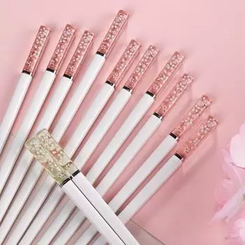 3 пары противоскользящих, устойчивых к высоким температурам многоразовых палочек для еды для суши, посуда 1