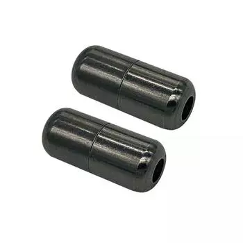 3 пары пряжек для шнурков без завязок клипсы для шнурков капсулы пряжки аксессуары для мужчин и женщин быстрый замок металл 3.6MM чёрный