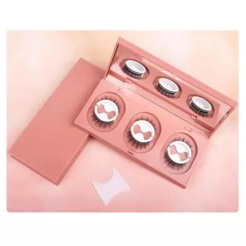 3 пары самоклеящихся накладных ресниц, естественные ресницы, многоразовые накладные ресницы с запасными WH-3