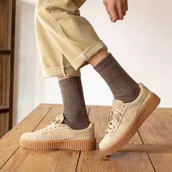 3 пары шерстяных носков для мужчин и женщин, однотонные осенне-зимние снежные рождественские подарочные термоноски из кашемира с утолщенным флисом EU38-46