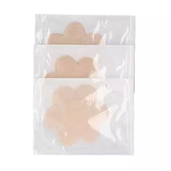 3 пары силиконовых гелевых лепестков для сосков, самоклеящиеся накладки на грудь, многоразовые наклейки на соски для