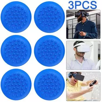 - 3 пары силиконовых колпачков для кнопок управления контроллером для Meta Quest 3 (Блау)