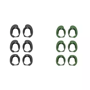 3 пары силиконовых насадок для наушников Bose QuietComfort II (черный)