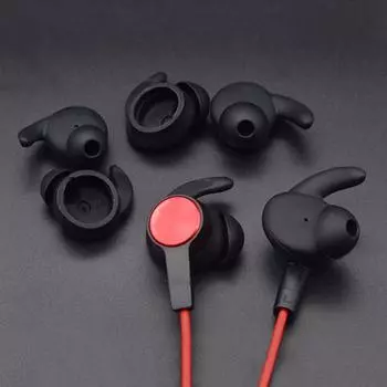 3 пары силиконовых защитных чехлов для наушников, сменные насадки для наушников HUAWEI AM61 чёрный