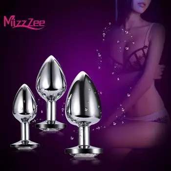 3 пары совместно используют шт. Маленький Средний Большой Анальная пробка из нержавеющей стали Фаллоимитатор Секс Анальная пробка