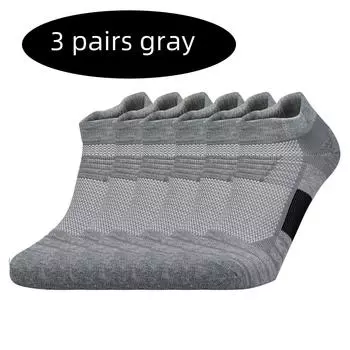 3 пары спортивных носков, мужские и женские, короткие носки для бега, износостойкие, противоскользящие, для баскетбола, повседневные носки 37-44