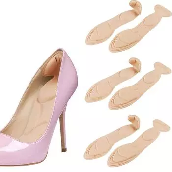 3 пары стелек Подпяточники Губчатые стельки с подпяточниками для свободной обуви Боль в плюсневой кости Боль в стопе Болезненность пятки и пяточные шпоры 3 pairs бежевый