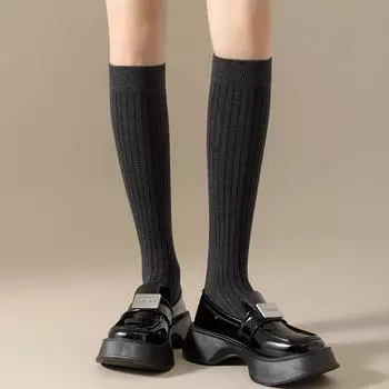 3 пары женских гольфов, белые хлопковые чулки, длинные носки Lolita Y2k, тонкие забавные носки для девочек One Size