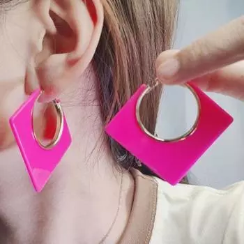 3 пары женских серег с геометрическим рисунком C-образной формы, легкие украшения для ушей, женские серьги-кольца для выпускного вечера, коктейльной вечеринки чёрный