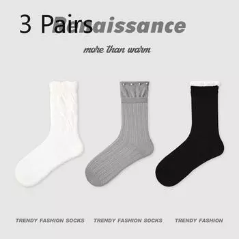 3 пары женских тонких кружевных балетных гольфов с кристаллами для весны и лета 3 Pairs