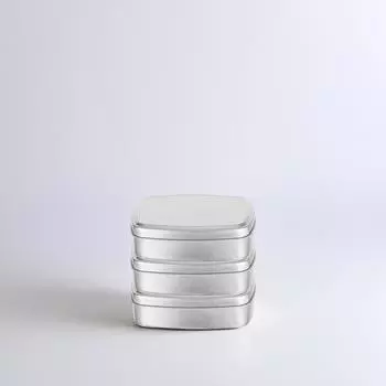 3 Pcs Aluminum Soap Box 98x72x28mm Lightweight Portable Travel Outdoor Camping Candy Storage Container Metal Tin Case