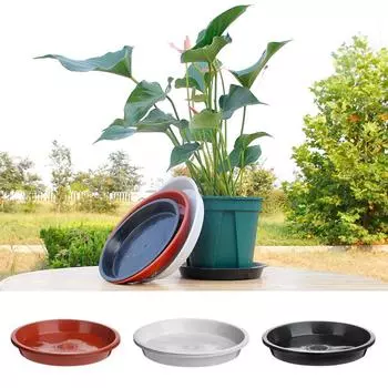 3 шт. садовые 4/6/7/8/10 дюймов пластиковые подносы с блюдцами для внутреннего и наружного цветочного горшка с блюдцем 6inch белый
