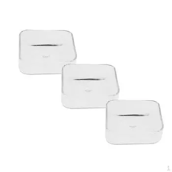 3 шт., высокое качество, прозрачный аквариум для кормления, посуда для кормления, лоток, квадратная чаша