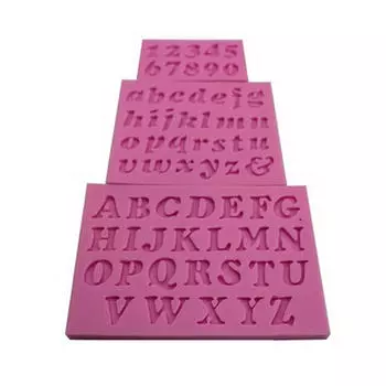 3 шт. Мини-форма для украшения торта из помадки с буквами и цифрами из силикона