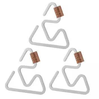 3 Pcs Outdoor Stainless Steel Hook Triangular Hanger Safety Clip Anti Slide Multifunctional for Small