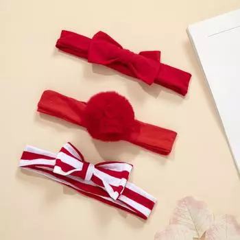 3 pcs/set Baby Headbands For Newborn Boys Girls Cotton Elastic Hair Bands Kids Hair Tie Bows Knot Headwraps Headwear