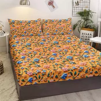 3-Piece Bed Set With 3D Vine Flower Pattern, Including 2 Pillowcases, Suitable For Living Room And Bedroom (Home, Decoration) 99cmx199cm