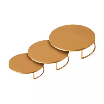 3 шт. подставка для торта фигурка игрушка витрина стенды для кексов буфетные подставки для выпечки кафе золотой