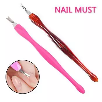 3 pieces Exfoliating Manicure Nail trimming Dead skin shovel Dead skin fork Nail tool Exfoliation Pedicure Practical Stainless steel Delicate Jewelry 3pcs