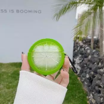 3 Pieces of 21 Yuan Optional Creative Summer Lemon Suitable for Apple AirPods Pro3 Protective Case Silicone Airpods4 Generation/2 Earphone Case Apple AirPods Pro 2nd Generation Green Lemon