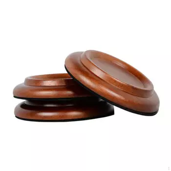 3 шт. Пианино Колесики Подставки для ножек Аксессуары Чехлы для ножек Деревянные black