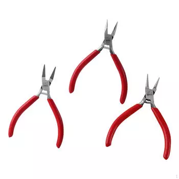 3 плоскогубца, инструмент для ремонта, прочный, легкий, с эргономичной ручкой, нескользящая ручка, принадлежности для самостоятельного изготовления