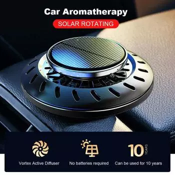 3 подарка Солнечный вращающийся автоматический автомобильный диффузор духов Размораживатель антифриза для автомобиля Инструмент для удаления снега Украшение приборной панели золотой