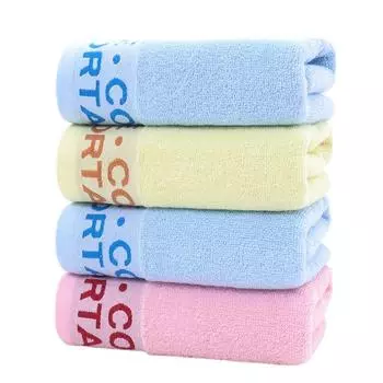 3 полотенца из чистого хлопка, мягкие жаккардовые впитывающие полотенца для мытья лица 3pcs розовый