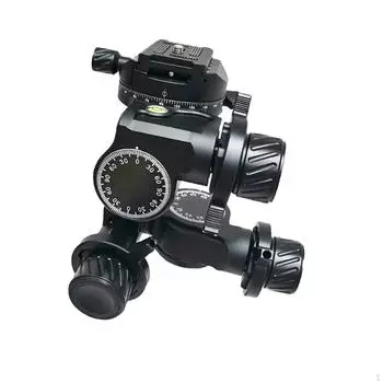 3-позиционная головка штатива с осью панорамирования и наклона, портативные аксессуары для фотосъемки, Conveneint, алюминий