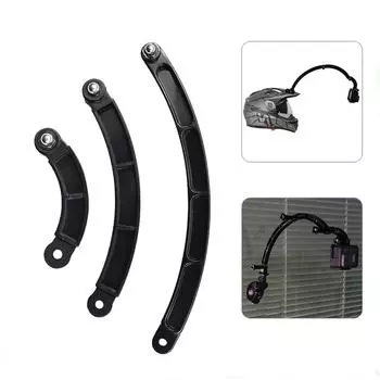 3-позиционный удлинитель для шлема, изогнутая палка для селфи для GoPro Go Pro 10 9 8 7 SJCAM Xiaomi Yi 4K DJI Аксессуары для камер