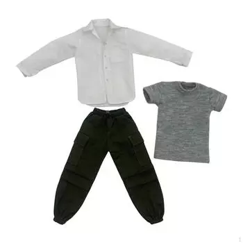 3 предмета 1/6 экшн-фигурки комплект одежды кукольная одежда косплей модель украшения полный костюм для белый