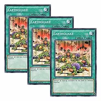 3 предмета Английская версия Earthquake Earthquake 1-е издание Yu-Gi-Oh! BP03-EN150 (Нормальный)