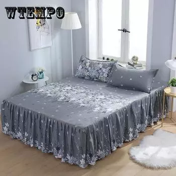 3 предмета, матовая домашняя кровать для спальни, юбка, наволочка, простой цвет, приятное для кожи покрывало, покрывало для спальни, студенческое общежитие, простыни 150*200cm