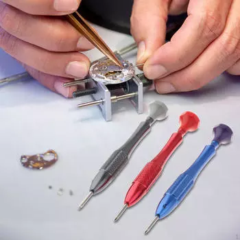 3 предмета отвертка для часов небольшой набор многофункциональный портативный металлический ремонтный инструмент