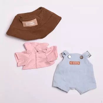 3 предмета плюшевой куклы рубашка брюки и шапка для детей костюмы 38 см/14.96 дюймов