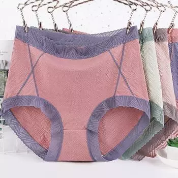 3 предмета трусики больших размеров женские трусы нижнее белье хлопковые трусы нижнее белье для девочек дышащие нижние шорты XL 2XL 3XL 4XL 5XL 6XL XL серый