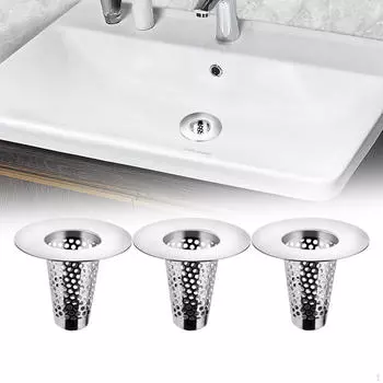 3 пробки сливных фильтров для раковины в ванной, защита для ванны с отверстиями 1,2–1,6 дюйма