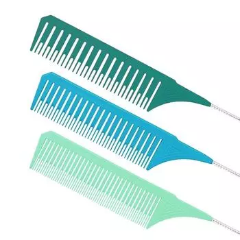 3 профессиональных расчески для окрашивания волос - нескользящие, термостойкие для салонного качества укладки и окрашивания