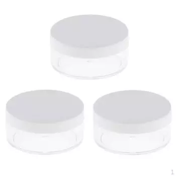 3 пустых футляра, портативная разглаживающая минеральная пуховка, многоразовые румяна, коробка для баночек «сделай сам» чёрный