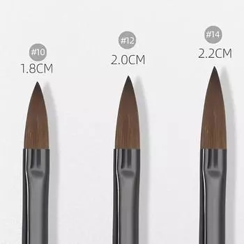 3 размера кисти для дизайна ногтей для акриловой жидкой пудры скульптура резьба по дереву ручка для маникюра 3D рисунок УФ-гель инструменты для рисования onesize