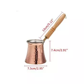 3 размера кофейная деревянная ручка Cevze Turk Турецкий кофейник Кофейная турка Турецкая медная кофеварка S