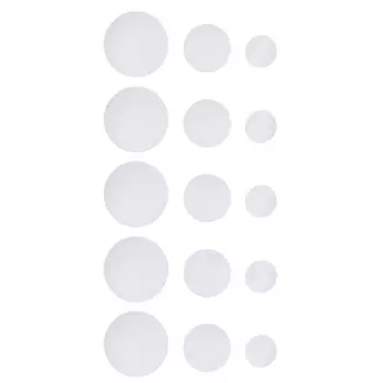 3 размера круглая подставка из фетра для обеденного стола защитная подкладка термостойкая подставка под чашку кофе чай кружка подставка для столовых приборов кухонные принадлежности 15pcs белый