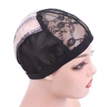 3 размера Невидимая сетка для волос Регулируемая сетчатая шапочка Плетеная сетка Купольная сетчатая шапочка для парика для изготовления париков L