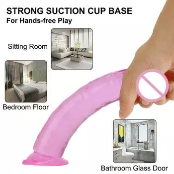 3 размера полупрозрачный мягкий желе большой дилдо реалистичный поддельный член пенис анальная пробка секс-игрушки для женщин мужчин вагина анальный массаж