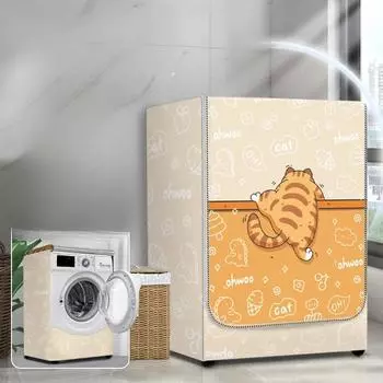 3 размера водонепроницаемый чехол для стиральной машины домашний полиэстер роликовый прачечный серебряное покрытие пылезащитный чехол S/M/L S-4.5-7.5kg