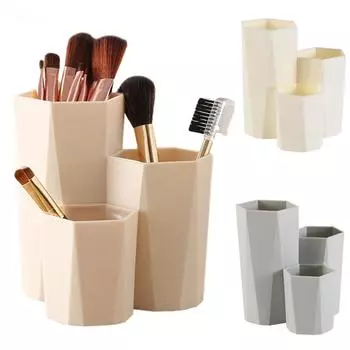 3 решетки, органайзер для макияжа, кисточка для макияжа, коробка для хранения косметики, лак для ногтей, карандаш для бровей, Красота, яйцо, органайзер для косметики, держатель белый