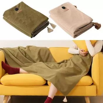 3 режима электрическая грелка для тела моющаяся электрическая грелка мягкий подогреваемый плед для автомобиля бежевый