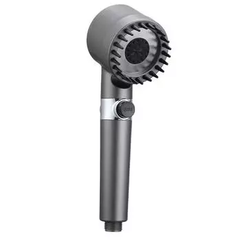 3 режима насадки для душа, насадка для душа высокого давления, портативный фильтр, кран для дождя, кран для ванной комнаты, дома, инновационные аксессуары чёрный