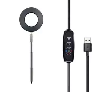 3 режима освещения Лампа для выращивания суккулентов Кольцевая лампа Освещение для роста растений Комнатные растения Black Red&Blue Light